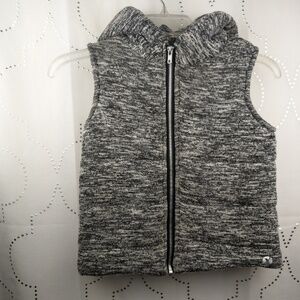 Xersion girls charcoal Gray Puffer vest jacket